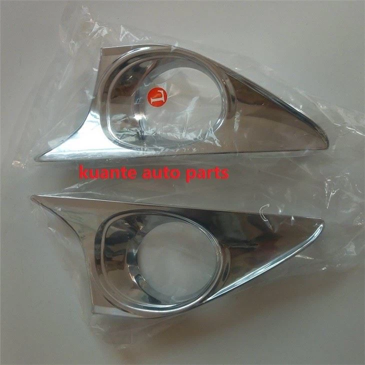 Chrome fog light trim
